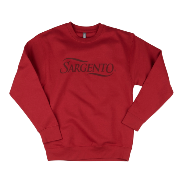 Classic crewneck sweatshirt featuring subtle Sargento logo branding in a clean, minimal design