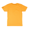 Back of yellow-orange t-shirt