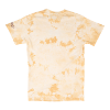 Back of light tan and orange tie-dye tee with Sargento logo on the sleeve