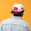 Sargento Heritage Snapback worn backward showing the front logo patch and embroidered '53 side detail
