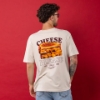 Sargento Cheese Please Tee worn from the back with Cheese Please grilled cheese design