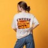 Sargento Cheese Please Tee worn from the back showing oversized grilled cheese graphic