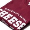 Close-up of Sargento Heritage Cheese Tee showing “High-Quality, Natural Cheese” front graphic