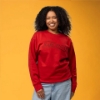 Sargento Signature Crew worn from the front in red with tonal Sargento logo