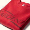Close-up of Sargento Signature Crew showing tonal Sargento logo across the chest