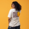 Sargento Cheddar Lineup Tee worn from the back showing oversized cheddar cheese graphic