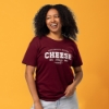 Sargento Heritage Cheese Tee worn from the front showing Sargento heritage-inspired cheese design